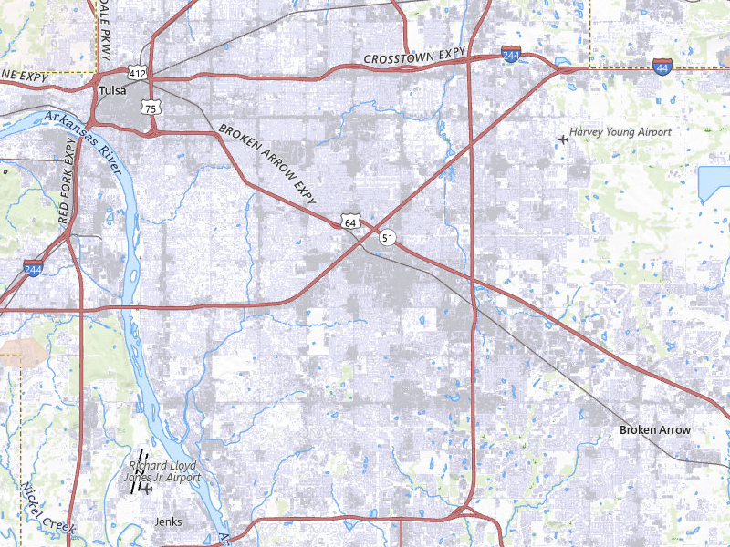 Radar-estimated hail-size map of the storm over Tulsa, OK on Apr 28, 2026