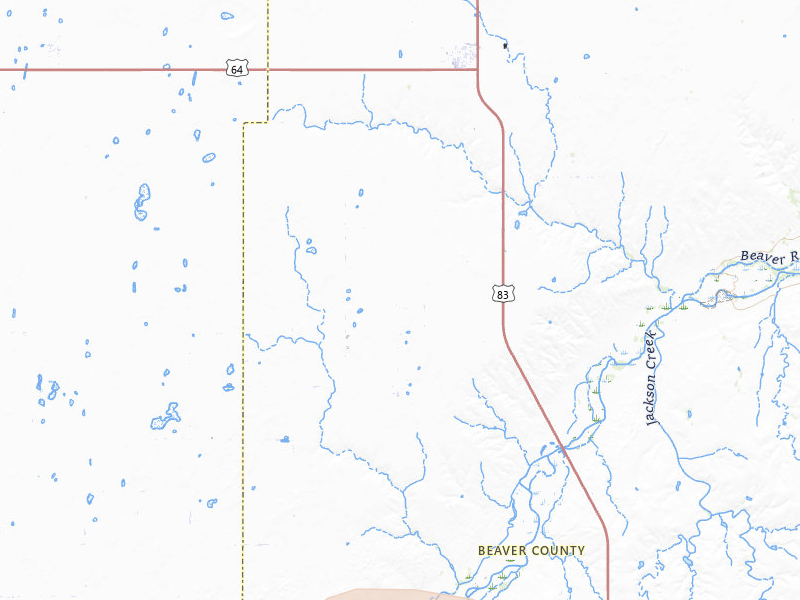 Radar-estimated hail-size map of the storm over Turpin, OK