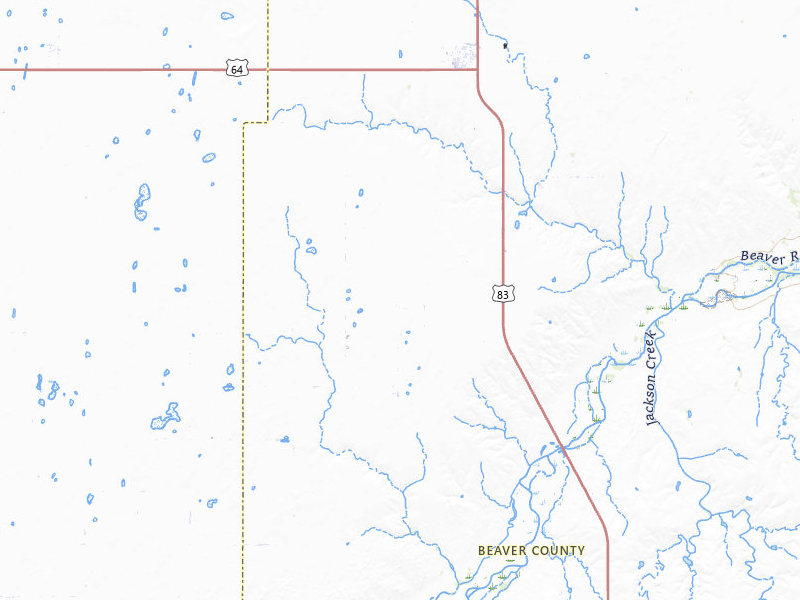 Radar-estimated hail-size map of the storm over Turpin, OK on Jul 23, 2026