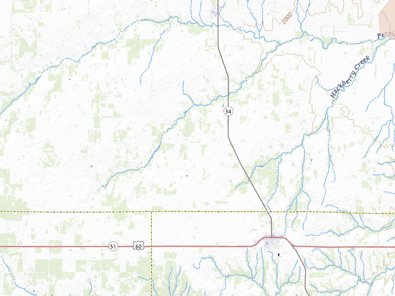 Radar-estimated hail-size map of the storm over Vici, OK on Jun 25, 2026