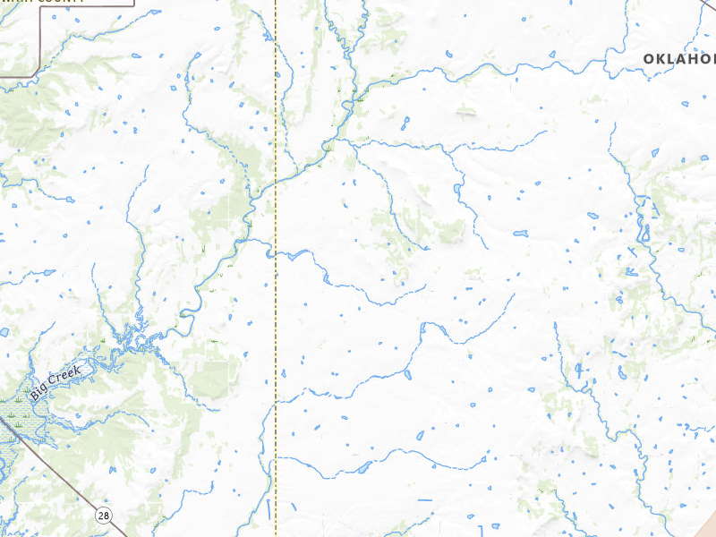 Radar-estimated hail-size map of the storm over Vinita, OK on Mar 6, 2026