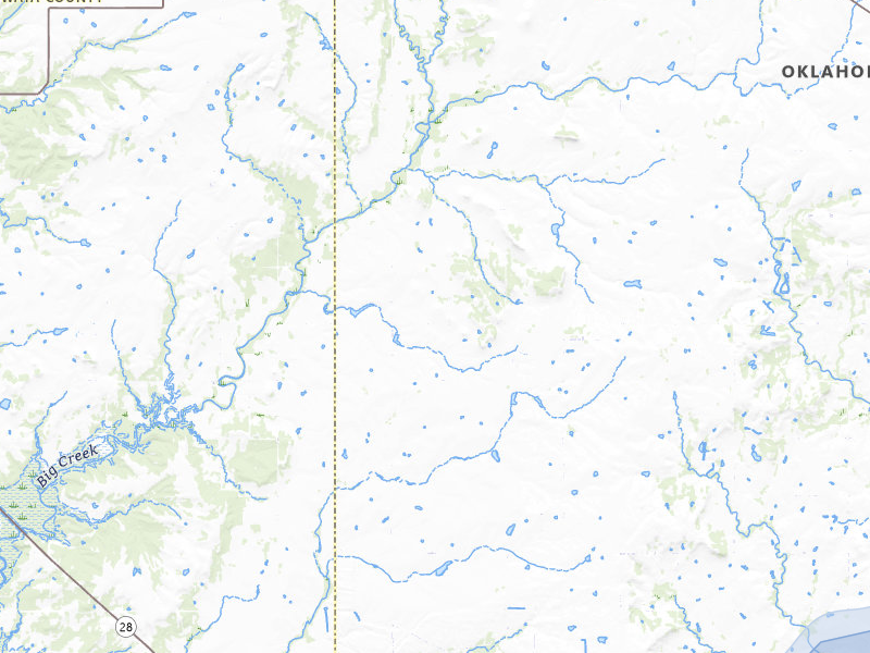 NEXRAD radar-signature map of the hail storm over Vinita, OK on Mar 6, 2026