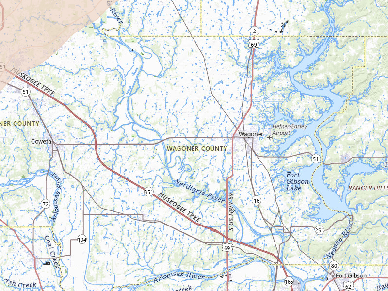 Radar-estimated hail-size map of the storm over Wagoner, OK on Mar 6, 2026