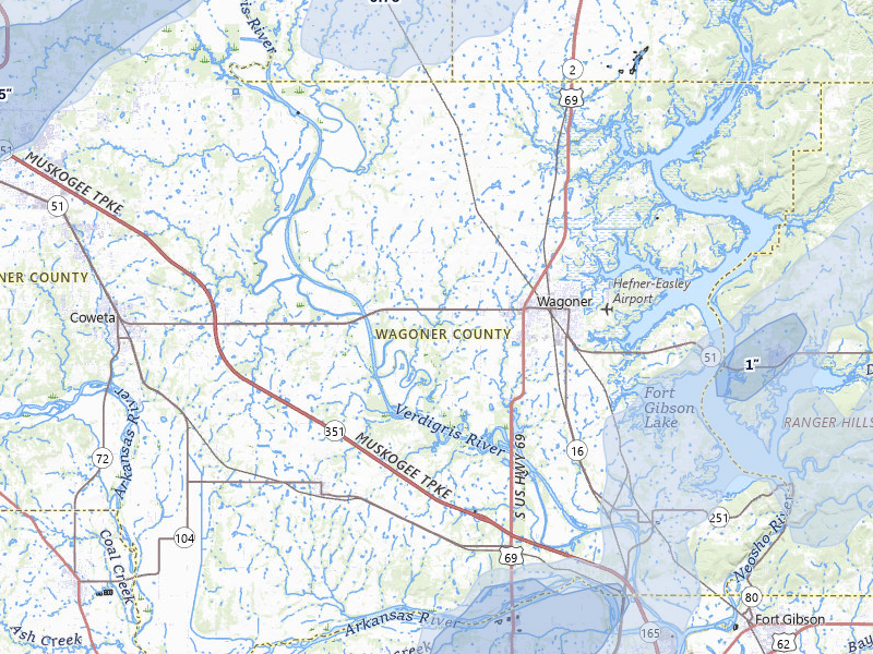 NEXRAD radar-signature map of the hail storm over Wagoner, OK on Mar 6, 2026