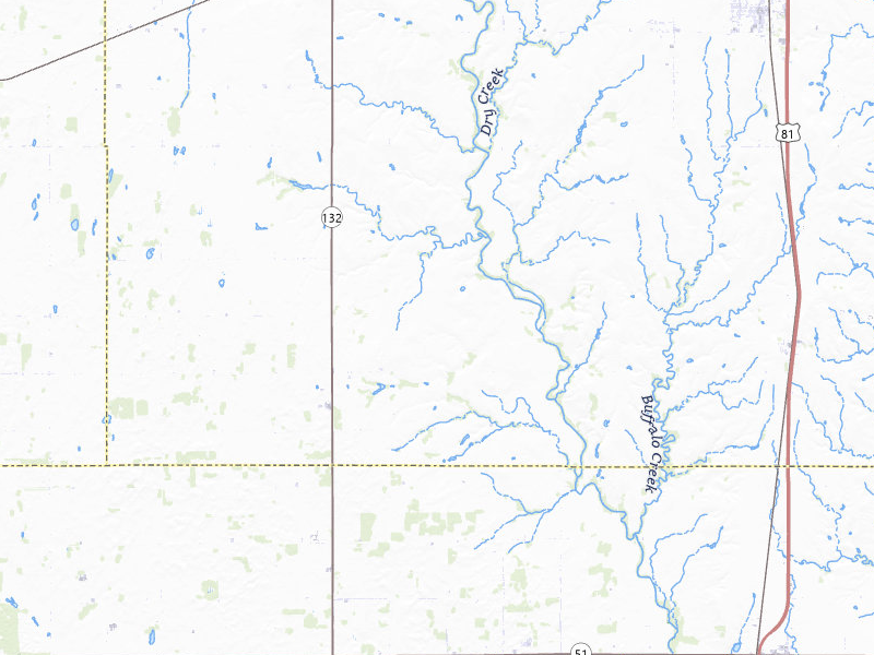 Radar-estimated hail-size map of the storm over Waukomis, OK on Jun 1, 2026