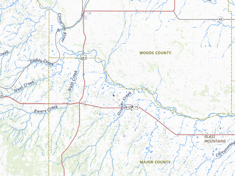 Radar-estimated hail-size map of the storm over Waynoka, OK on Mar 3, 2026