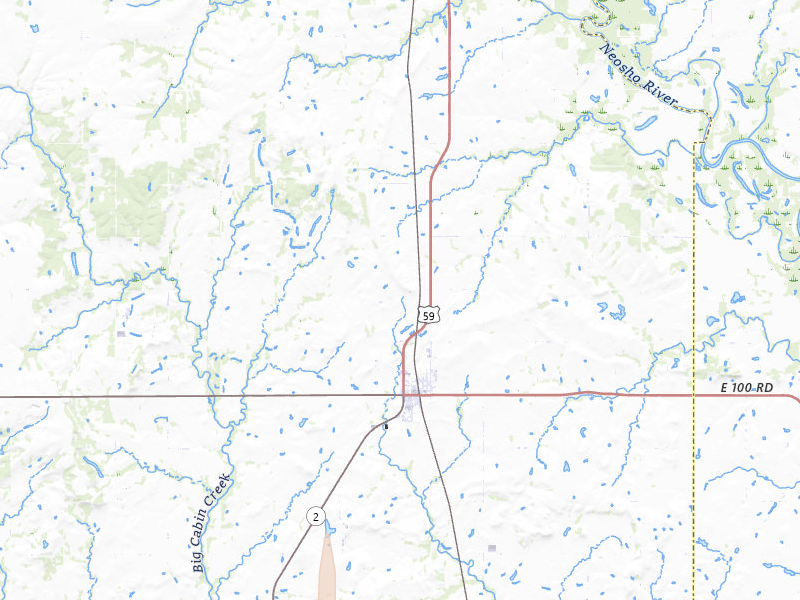 Radar-estimated hail-size map of the storm over Welch, OK on Mar 6, 2026
