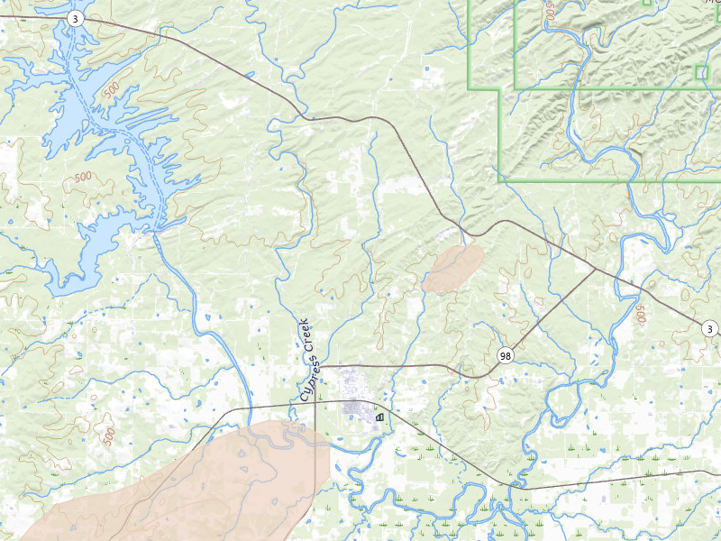 Radar-estimated hail-size map of the storm over Wright City, OK on Apr 27, 2026