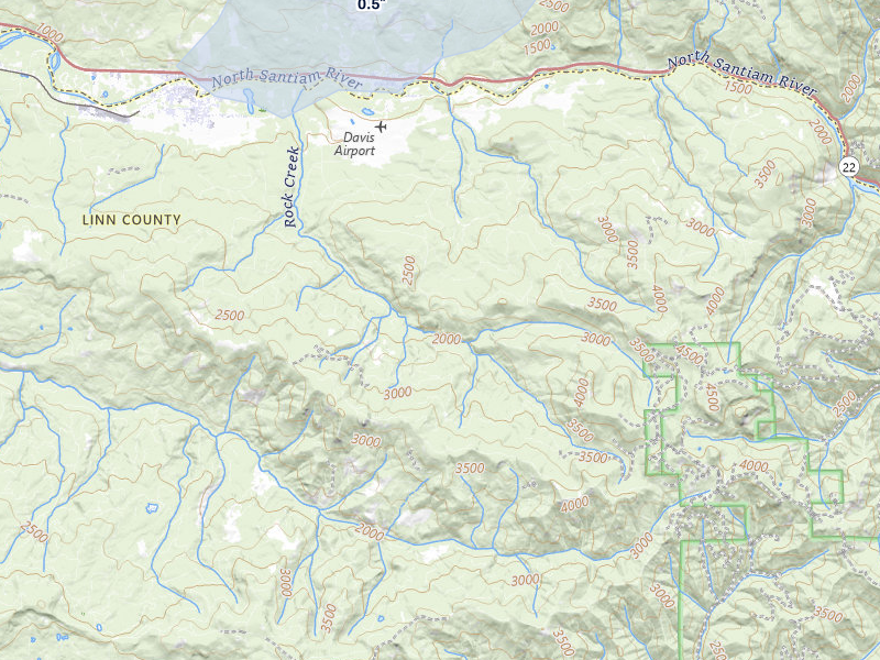 NEXRAD radar-signature map of the hail storm over Gates, OR on May 3, 2026