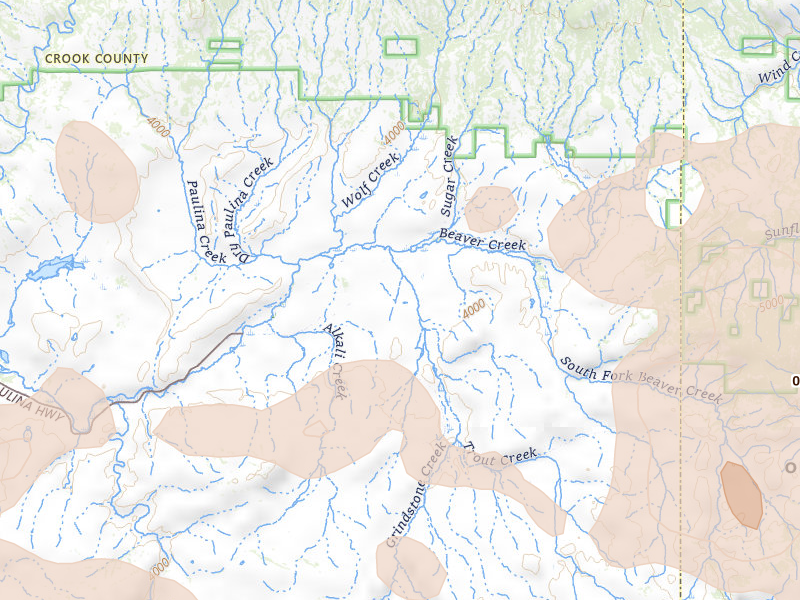 Radar-estimated hail-size map of the storm over Paulina, OR on May 28, 2026