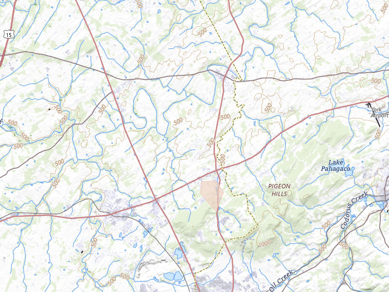 Radar-estimated hail-size map of the storm over Abbottstown, PA on Jul 5, 2026