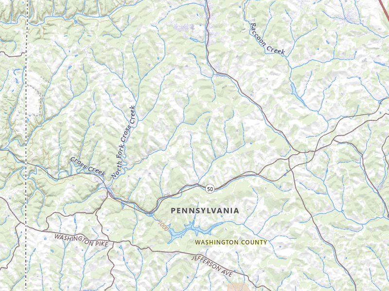 Radar-estimated hail-size map of the storm over Avella, PA on Apr 14, 2026