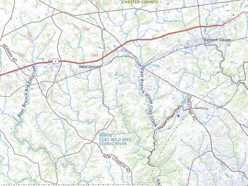 Radar-estimated hail-size map of the storm over Avondale, PA on Jul 21, 2026