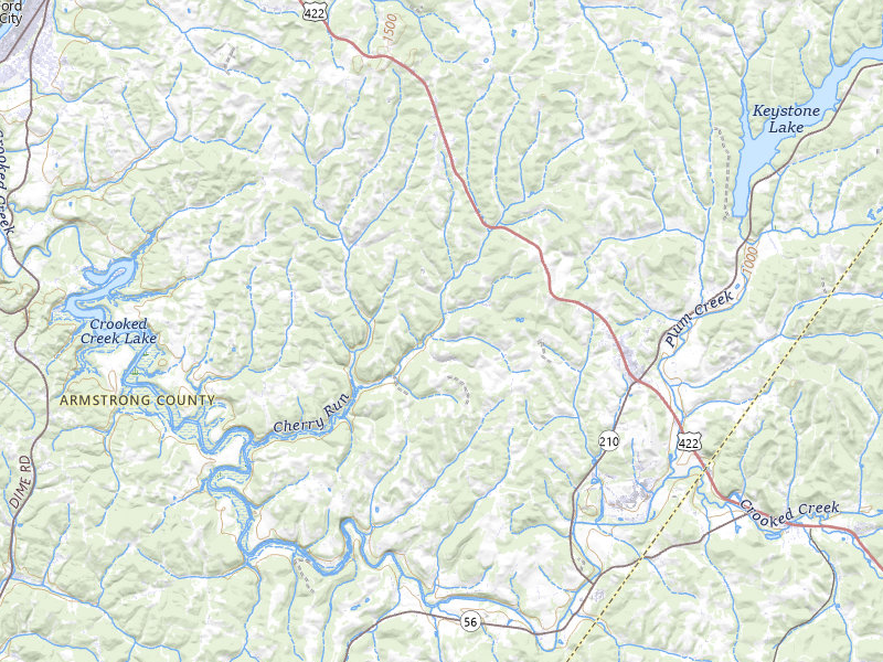 Radar-estimated hail-size map of the storm over Elderton, PA on Jul 4, 2026
