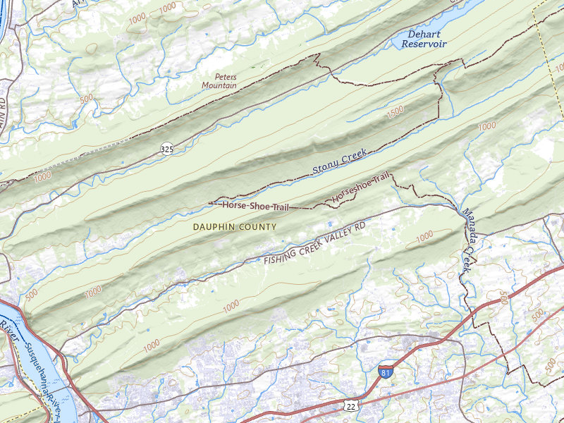 Radar-estimated hail-size map of the storm over Harrisburg, PA on Jul 5, 2026