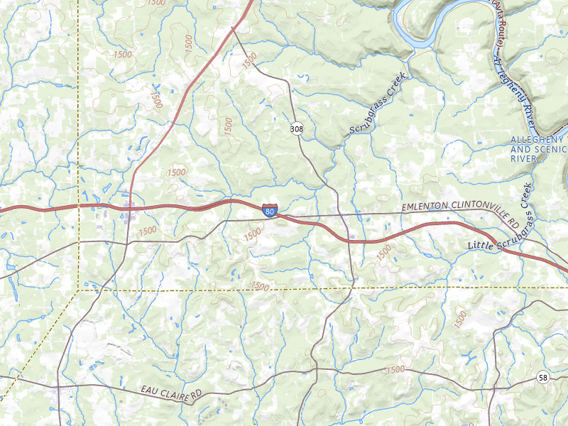 Radar-estimated hail-size map of the storm over Harrisville, PA on Jul 4, 2026