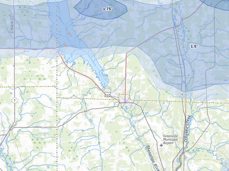 NEXRAD radar-signature map of the hail storm over Jamestown, PA on Sep 2, 2026