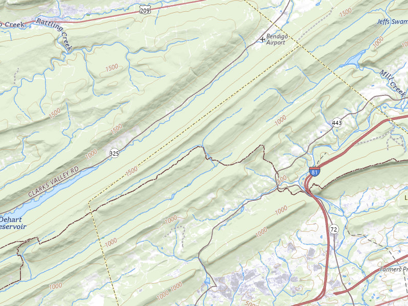 Radar-estimated hail-size map of the storm over Jonestown, PA on Jun 6, 2026