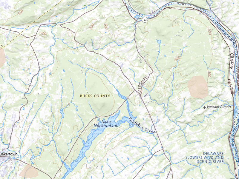 Radar-estimated hail-size map of the storm over Kintnersville, PA on Jul 28, 2026