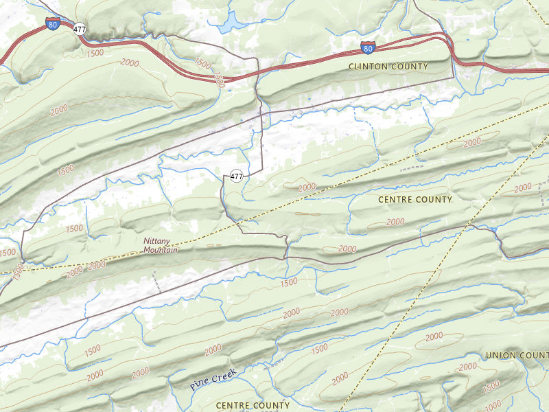 NEXRAD radar-signature map of the hail storm over Loganton, PA on Sep 1, 2026
