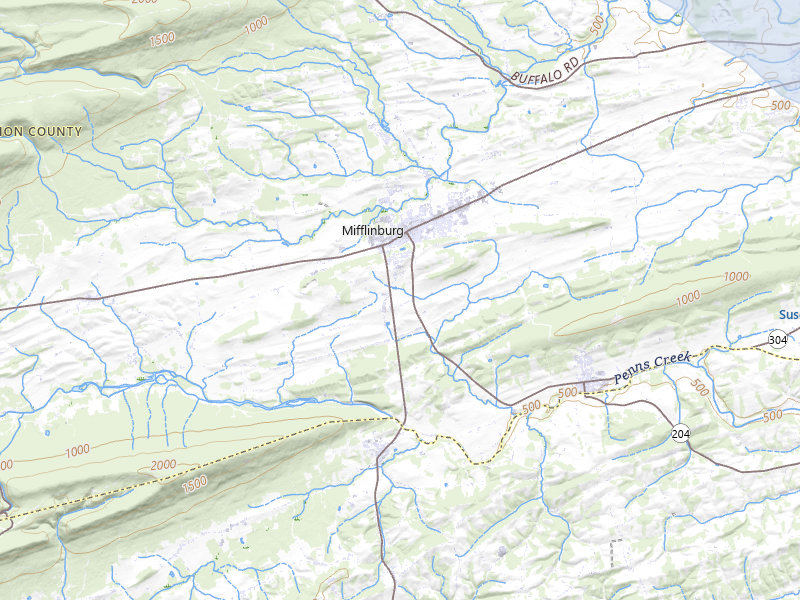 NEXRAD radar-signature map of the hail storm over Mifflinburg, PA on Sep 1, 2026