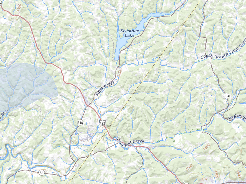 NEXRAD radar-signature map of the hail storm over Shelocta, PA on Jul 3, 2026