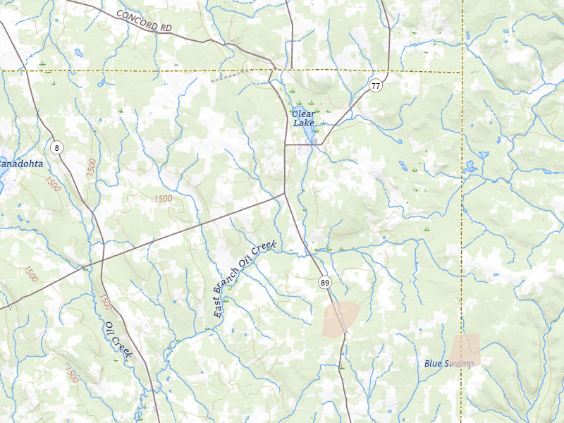 Radar-estimated hail-size map of the storm over Spartansburg, PA on Jul 18, 2026