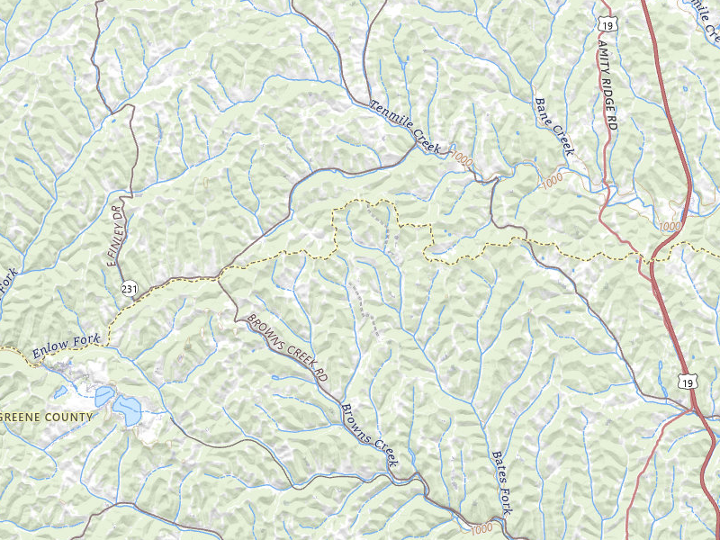 Radar-estimated hail-size map of the storm over Sycamore, PA on Jul 4, 2026