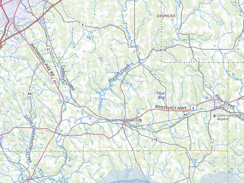 NEXRAD radar-signature map of the hail storm over Union City, PA on Aug 8, 2026