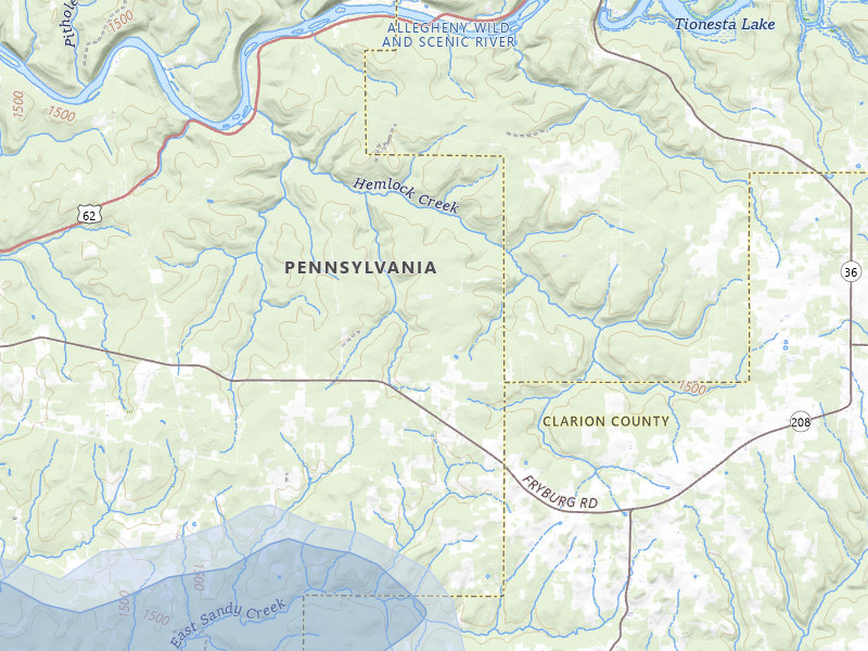 NEXRAD radar-signature map of the hail storm over Venus, PA on Jul 3, 2026
