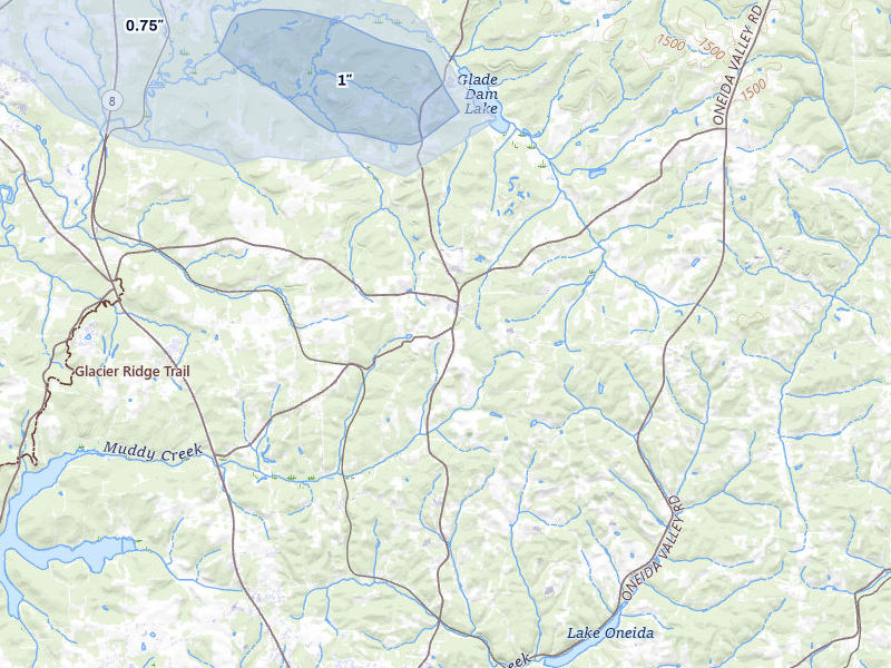 NEXRAD radar-signature map of the hail storm over West Sunbury, PA on Jul 5, 2026
