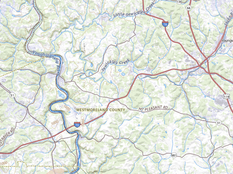 Radar-estimated hail-size map of the storm over Wyano, PA on Jul 4, 2026