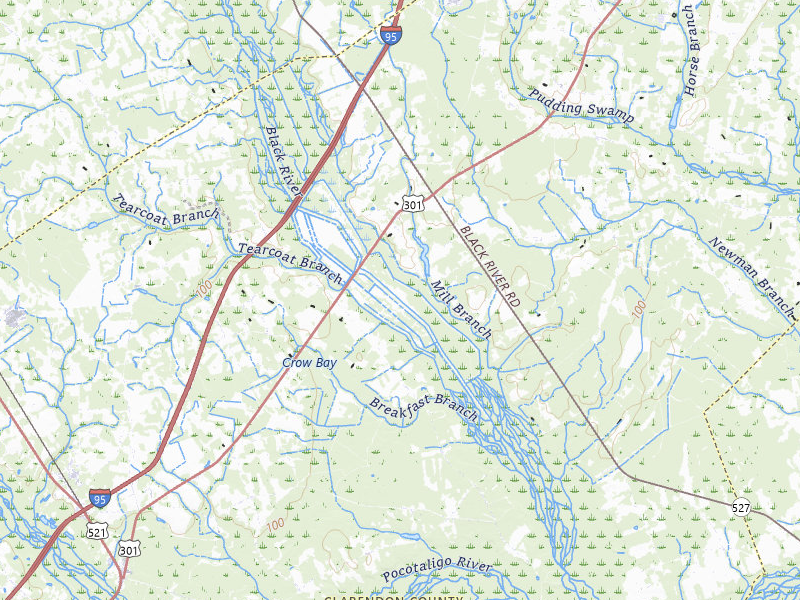 NEXRAD radar-signature map of the hail storm over Alcolu, SC on Jul 10, 2026