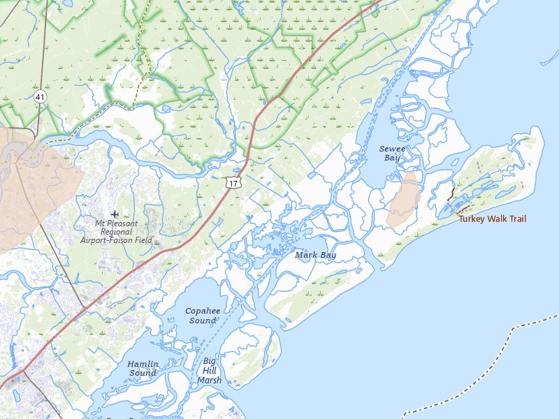 Radar-estimated hail-size map of the storm over Awendaw, SC on Jul 10, 2026