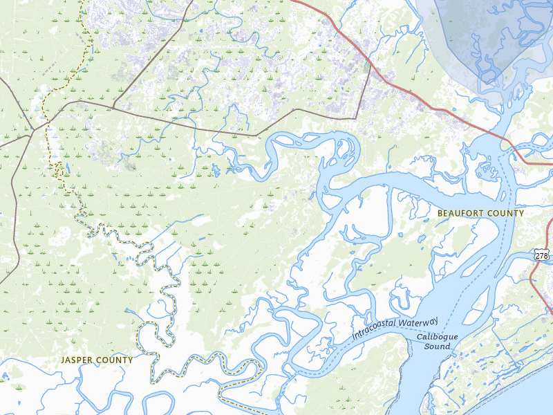 NEXRAD radar-signature map of the hail storm over Bluffton, SC on Aug 10, 2026