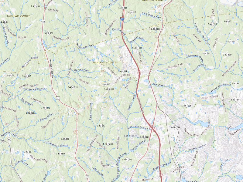 NEXRAD radar-signature map of the hail storm over Blythewood, SC on Sep 6, 2026