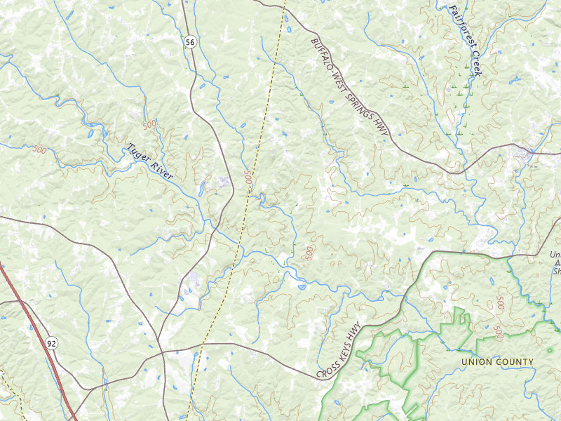 NEXRAD radar-signature map of the hail storm over Buffalo, SC on Aug 11, 2026