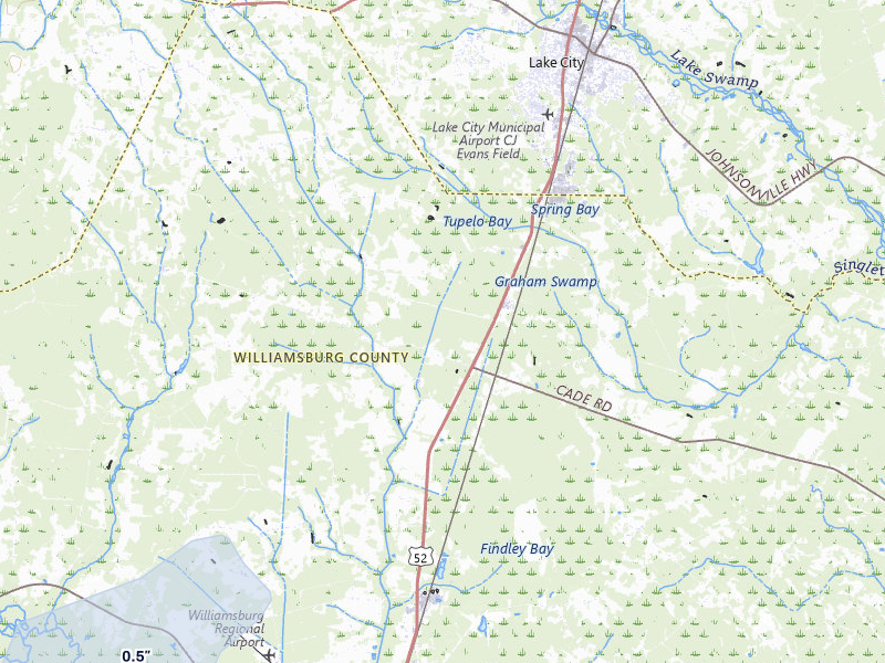 NEXRAD radar-signature map of the hail storm over Cades, SC on Jul 10, 2026