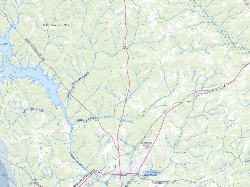 NEXRAD radar-signature map of the hail storm over Camden, SC on Sep 5, 2026