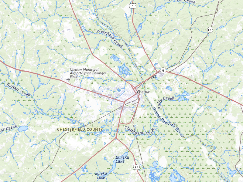 NEXRAD radar-signature map of the hail storm over Cheraw, SC on Aug 11, 2026