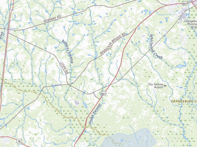 NEXRAD radar-signature map of the hail storm over Cope, SC on Aug 16, 2026