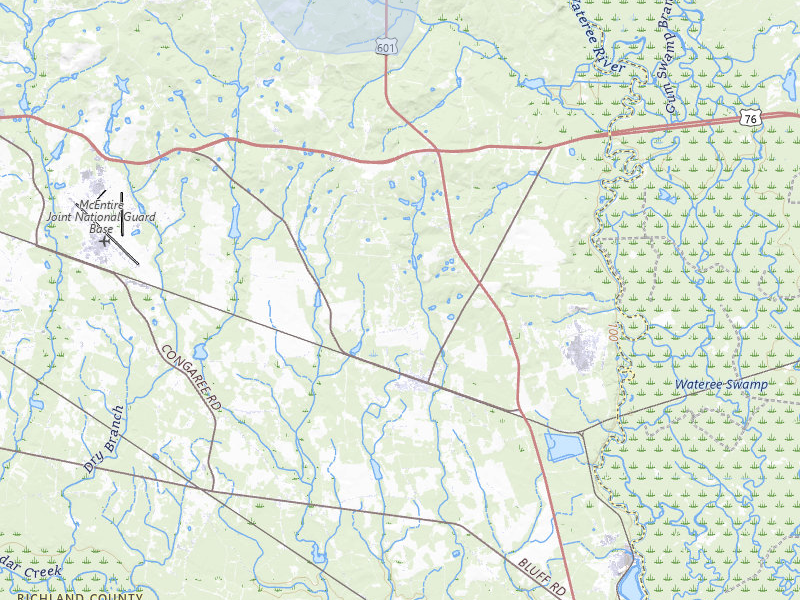 NEXRAD radar-signature map of the hail storm over Eastover, SC on Aug 13, 2026