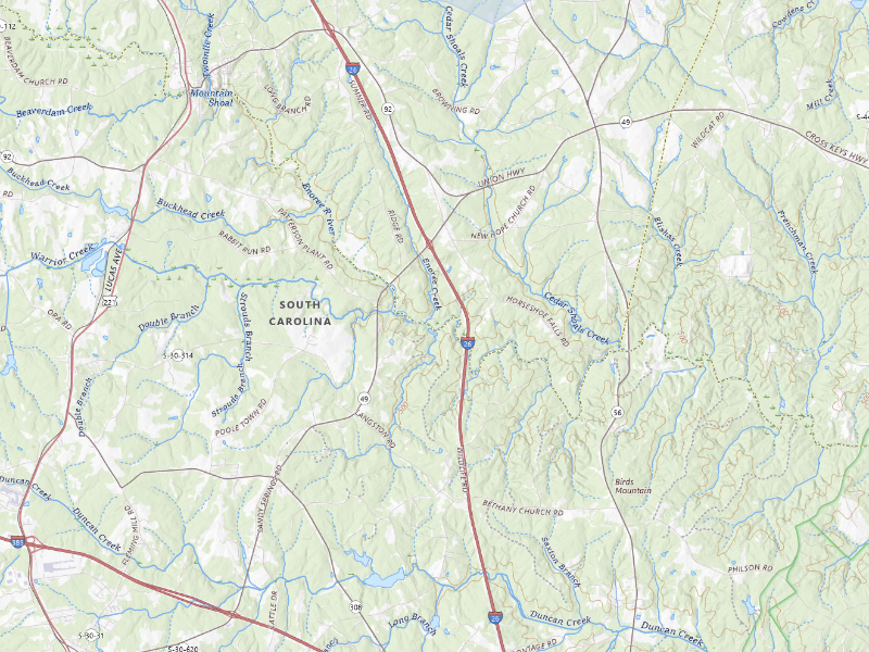NEXRAD radar-signature map of the hail storm over Enoree, SC on Aug 11, 2026