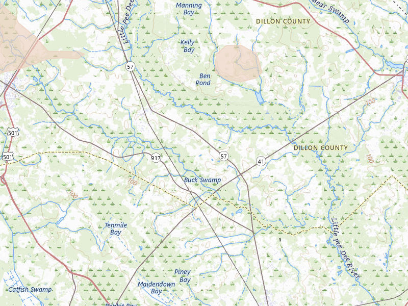 Radar-estimated hail-size map of the storm over Fork, SC on Jul 11, 2026