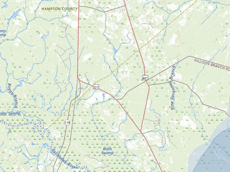 NEXRAD radar-signature map of the hail storm over Garnett, SC on Jul 12, 2026