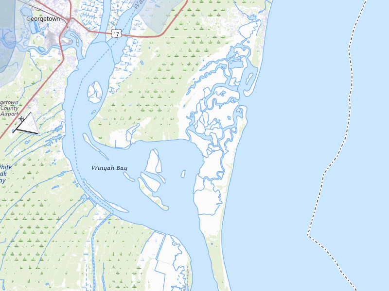 NEXRAD radar-signature map of the hail storm over Georgetown, SC on Aug 15, 2026