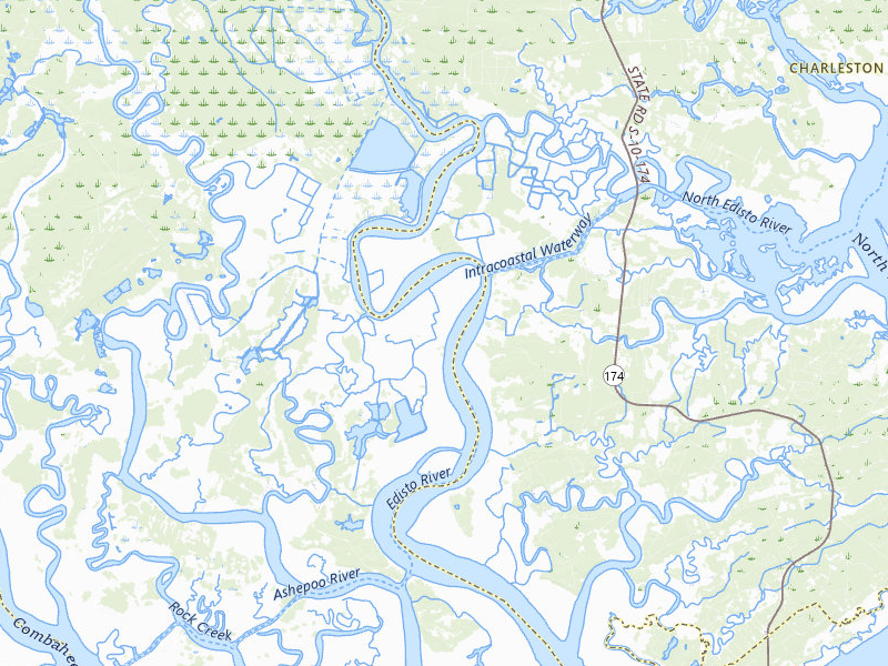 Radar-estimated hail-size map of the storm over Green Pond, SC on Jul 12, 2026