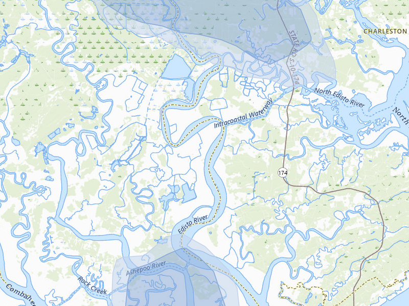 NEXRAD radar-signature map of the hail storm over Green Pond, SC on Aug 10, 2026