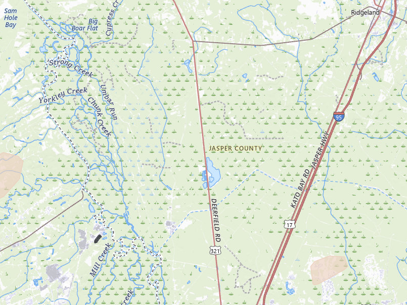 Radar-estimated hail-size map of the storm over Hardeeville, SC on Jul 9, 2026