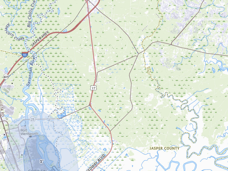 NEXRAD radar-signature map of the hail storm over Hardeeville, SC on Jul 31, 2026